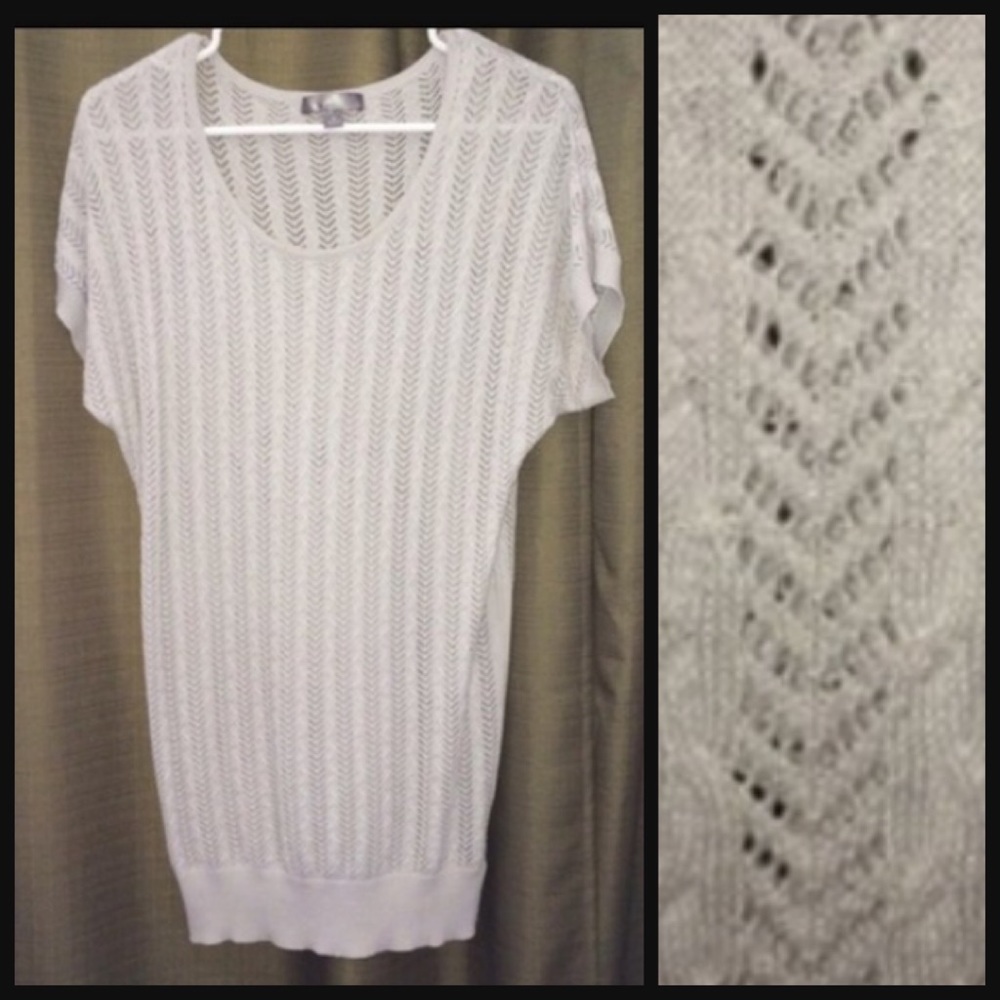 Gray Knit Sweater Dress